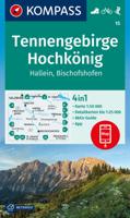 Wandelkaart 15 Tennengebirge - Hochkönig | Kompass - thumbnail