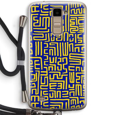Majorelle Blue Print: LG K10 (2016) Transparant Hoesje met koord
