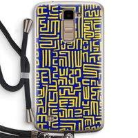 Majorelle Blue Print: LG K10 (2016) Transparant Hoesje met koord