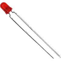 Vishay TLHR4400 Bedrade LED Rood Rond 3 mm 13 mcd 60 ° 30 mA 2 V