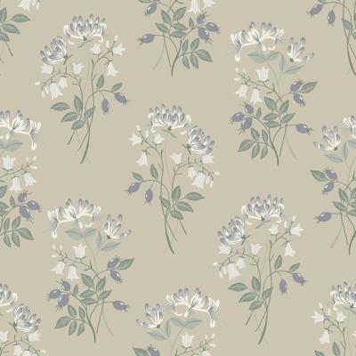 Dutch Wallcoverings Langenas - Kaprifol Blue - Blauw