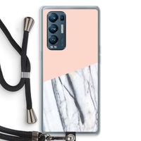 A touch of peach: Oppo Find X3 Neo Transparant Hoesje met koord