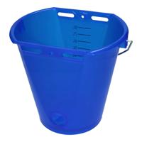 Kalveremmer wit transparant 2-zijdig plat Transparant blauw