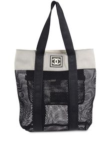 CHANEL Pre-Owned sac cabas Sport Line en toile (2003) - Noir