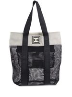 CHANEL Pre-Owned sac cabas Sport Line en toile (2003) - Noir