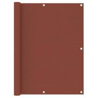 VidaXL Balkonscherm 120x500 cm oxford stof terracotta