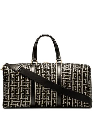 Balmain sac fourre-tout à motif monogrammé - Noir
