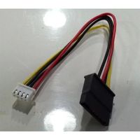 4-Pin Floppy FDD Female to 15-Pin SATA Female Power Cable,20cm - thumbnail