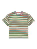 Stella McCartney Kids t-shirt en coton à rayures - Bleu - thumbnail