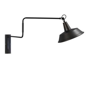 Masterlight Gunmetalen wandleeslamp Industria 122cm 3546-05-05-05