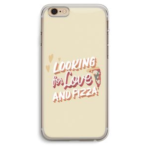 Pizza is the answer: iPhone 6 Plus / 6S Plus Transparant Hoesje