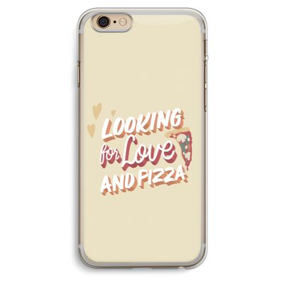 Pizza is the answer: iPhone 6 Plus / 6S Plus Transparant Hoesje