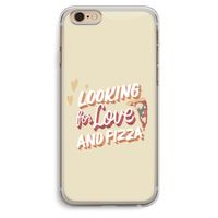 Pizza is the answer: iPhone 6 Plus / 6S Plus Transparant Hoesje