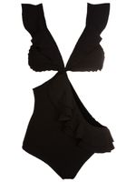 Clube Bossa maillot de bain à volants - Noir