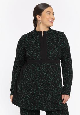 Yoek Tuniek met rits MOORLAND | Groen | Maat 54/56
