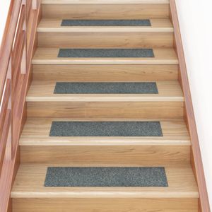 VidaXL 15 st trapmatten zelfklevend rechthoekig 76x20 cm groen