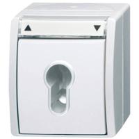 ABB 2CKA001101A0924 Schakelaar IP44 Wit, Zuiver wit (RAL 9010)