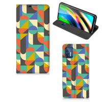 Motorola Moto G9 Plus | Hoesje met Magneet | Funky Retro Motorola Moto G9 Plus | Hoesje met Magneet | Funky Retro