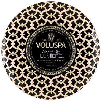 Voluspa Maison Noir Ambre Lumiere 3 Wick Tin Candle 340gr Voluspa Maison Noir Ambre Lumiere 3 Wick Tin Candle 340gr