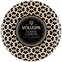 Voluspa Maison Noir Ambre Lumiere 3 Wick Tin Candle 340gr