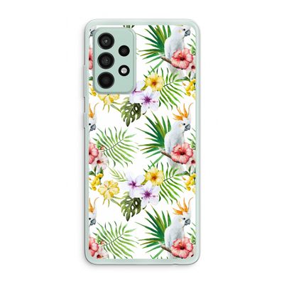 Gele kuif: Samsung Galaxy A52s 5G Transparant Hoesje