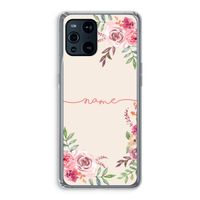 Rozen: Oppo Find X3 Transparant Hoesje