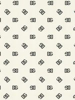 Dolce & Gabbana papier peint à motif monogrammé - Blanc