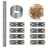 VidaXL Kippenhok verlengstuk 268x100x190 cm metaal