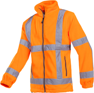 SALE! Sioen 353AA2TX2FC1L Berkel Signalisatie Fleece Jas (RWS)-Fluo Oranje - Maat L