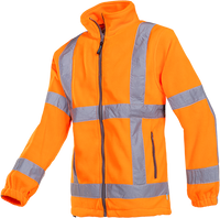 SALE! Sioen 353AA2TX2FC1L Berkel Signalisatie Fleece Jas (RWS)-Fluo Oranje - Maat L - thumbnail