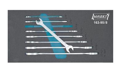 Hazet 163-95/8 Dubbele steeksleutelset 8-delig Sleutelbreedte (metrisch) 6 - 22 mm