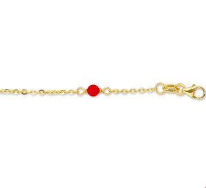 TFT Armband Goud Bloedkoraal 3,5 mm 11 - 13 cm