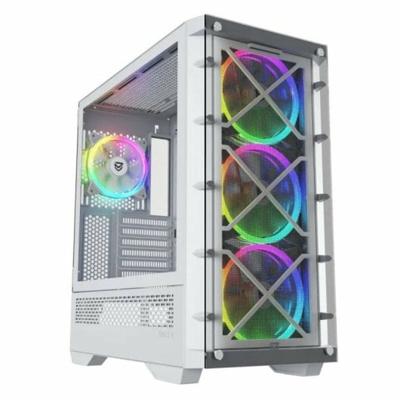 ATX Semi-toren BehuizingNfortec Draco X White Wit