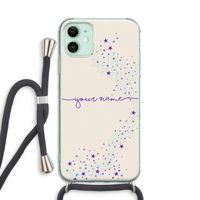 Sterren: iPhone 11 Transparant Hoesje met koord