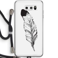 Pluim: LG V30 Transparant Hoesje met koord