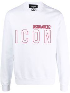 DSQUARED2 sweat à logo Icon imprimé - Blanc