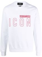 DSQUARED2 sweat à logo Icon imprimé - Blanc - thumbnail