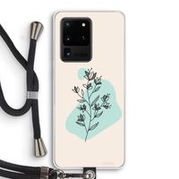 Violets are blue: Samsung Galaxy S20 Ultra Transparant Hoesje met koord