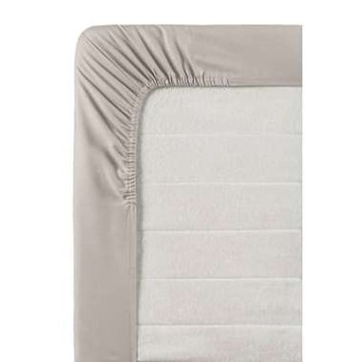 Hoeslaken percale katoen - grijs - 160x200 cm