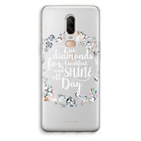 Diamonds: OnePlus 6 Transparant Hoesje Diamonds: OnePlus 6 Transparant Hoesje