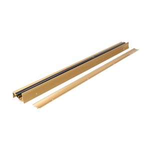 Tochtstrip - tochtwering - goud - aluminium - 91 x 5,6 cm - deur tochtstopper