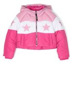 Pinko Kids doudoune à patch étoile - Rose