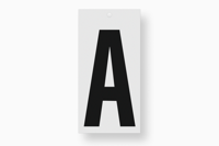 Metafranc Plakletter 100Mm Zwart A - WU0510000 Metafranc Plakletter 100Mm Zwart A - WU0510000