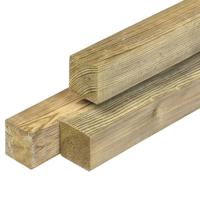 Paal Midden-Europees grenen 6,8x6,8x300 cm Tuindeco - Tuindeco