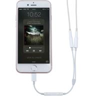 MH026 8 Pin Male to Dual 3.5mm Female Headphone Jack Wire Control Audio Adapter For iPhone X iPhone 8 & 7 iPhone 8 Plus & 7 Plus