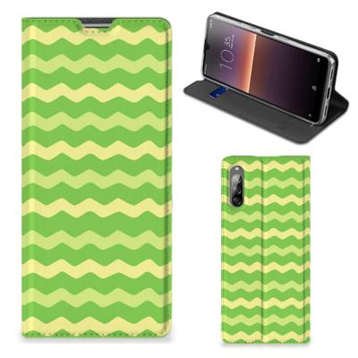 Sony Xperia L4 | Hoesje met Magneet | Waves Green