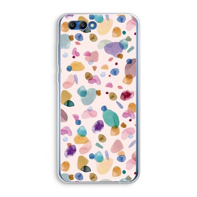 Terrazzo Memphis Pink: Honor 10 Transparant Hoesje