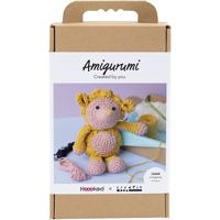 Creativ Company Hobbyset amigurumi, egel, lichtroze, warm geel, 1 doos