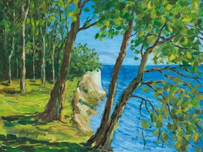 Kunstdruk Jörg Langhans - Meer II 80x60cm
