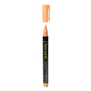 Securit Krijtbord stift - oranje - ronde punt 1-2 mm - Voor borden glas en keramiek